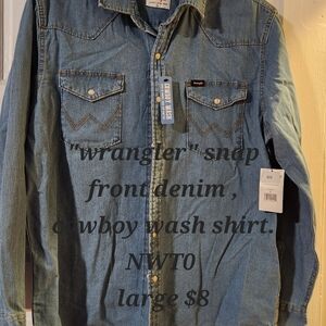 Denim, cowboy wash, shirt